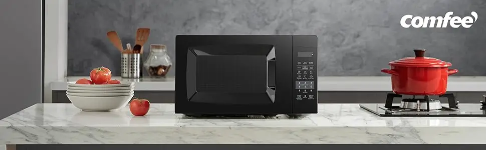 EM720CPL-PMB Countertop Microwave Oven with Sound On/Off, ECO Mode and Easy One-Touch Buttons, 0.7 Cu Ft, Black EM720CPL-PMB Countertop Microwave Oven with Sound On/Off, ECO Mode and Easy One-Touch Buttons, 0.7 Cu Ft, Black