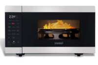 3-in-1 Air Fry Microwave Oven 900W Stainless Steel Convection Cooking Multi-Function Auto-Cook Air Fryer Countertop Kitchen