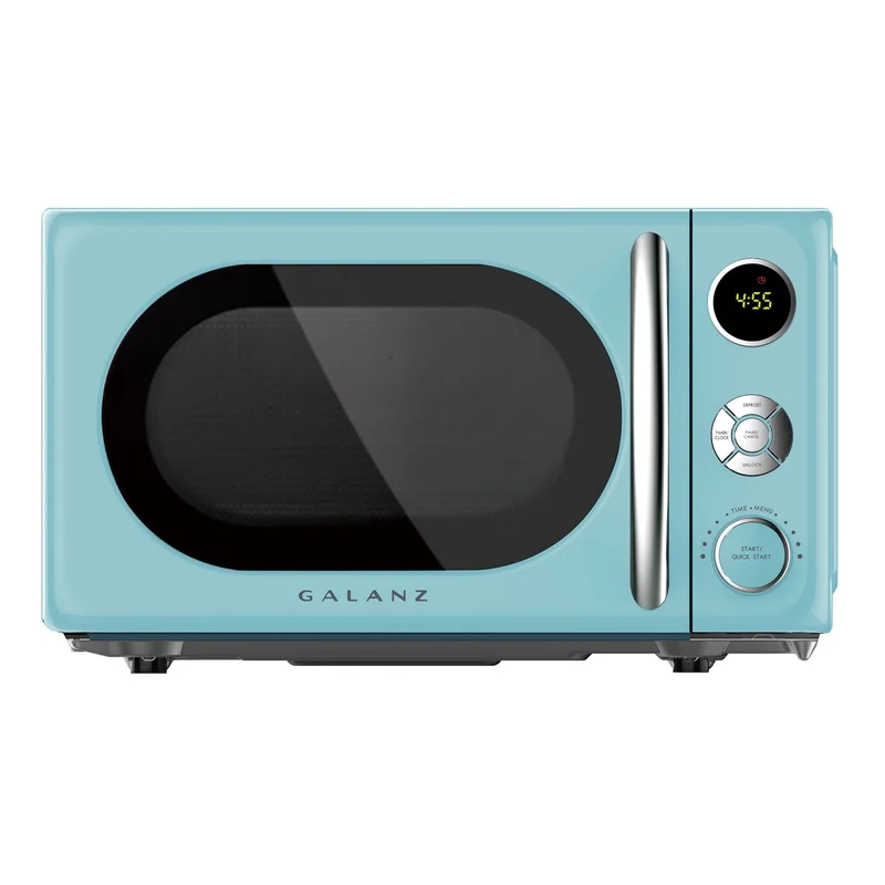 Retro Countertop Microwave Oven 0.7 Cu Ft 700 Watts Auto Menus Defrost Program Turntable Control Lock Digital Display Timer Retro Countertop Microwave Oven 0.7 Cu Ft 700 Watts Auto Menus Defrost Program Turntable Control Lock Digital Display Timer