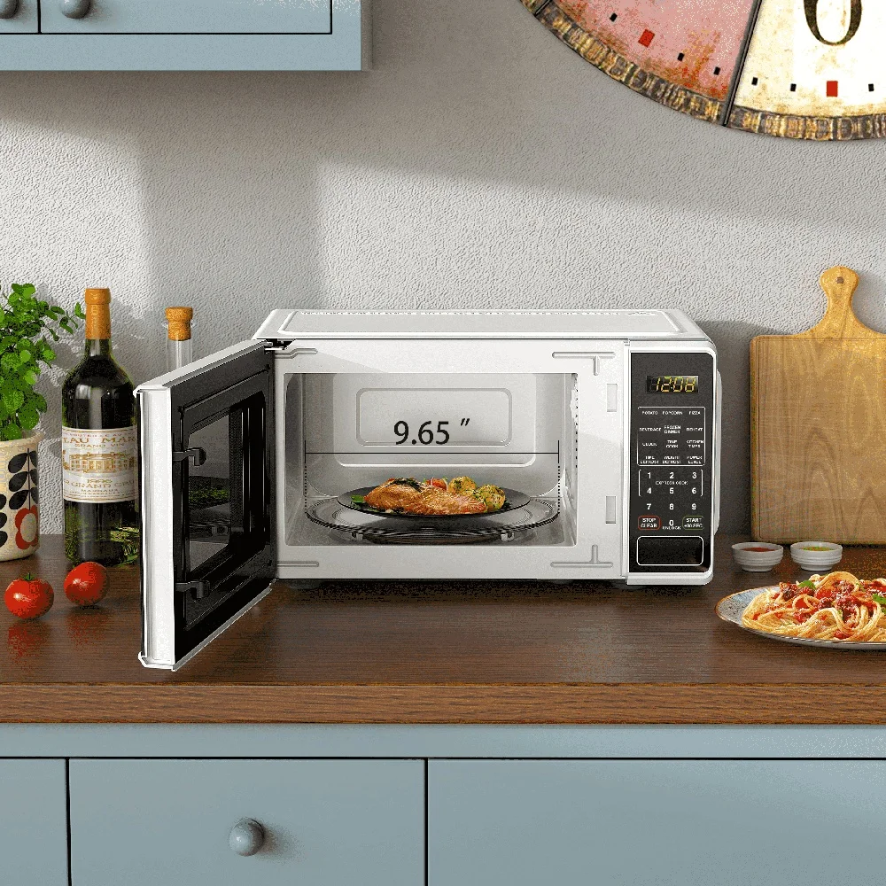 Compact Countertop Microwave Oven 700W Digital Display Kitchen Timer Child Safety Lockout Quick Set Defrost 10 Power Levels Compact Countertop Microwave Oven 700W Digital Display Kitchen Timer Child Safety Lockout Quick Set Defrost 10 Power Levels