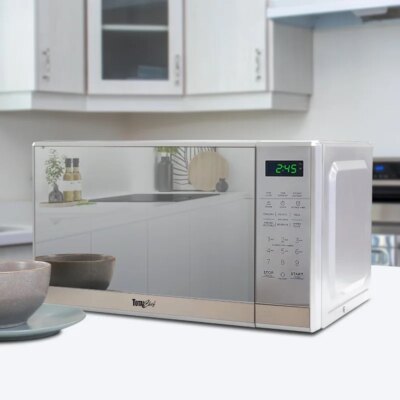 0.7 Cu Ft Microwave Oven - Stainless Steel Compact Style Microondas, Smart Countertop Kitchen Appliance With Digital Touch - Image 2