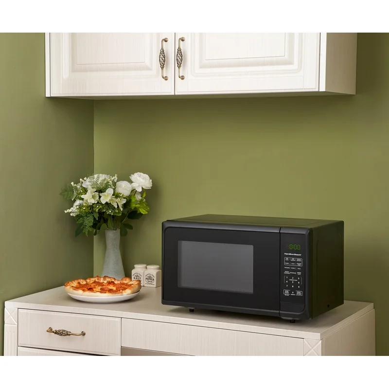 900 Watt Countertop Microwave Oven with Digital Display Easy to Use Quick-set Menu Options Cooking Timer Child Safety Lock 900 Watt Countertop Microwave Oven with Digital Display Easy to Use Quick-set Menu Options Cooking Timer Child Safety Lock
