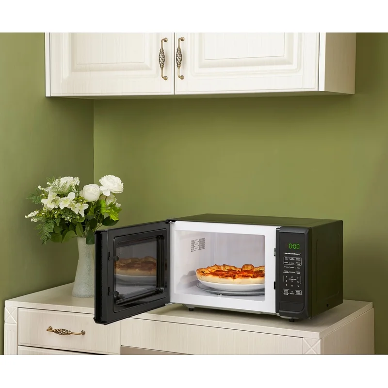 900 Watt Countertop Microwave Oven with Digital Display Easy to Use Quick-set Menu Options Cooking Timer Child Safety Lock 900 Watt Countertop Microwave Oven with Digital Display Easy to Use Quick-set Menu Options Cooking Timer Child Safety Lock