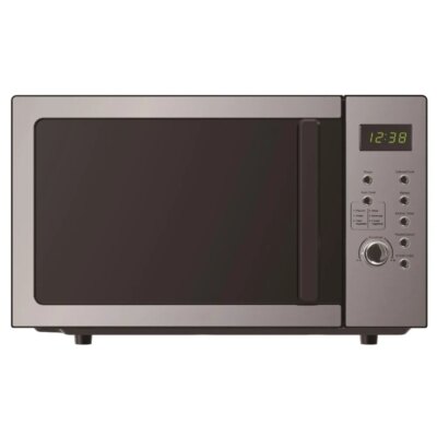 0.9 cubic feet, 900W digital control countertop microwave oven, stainless steel