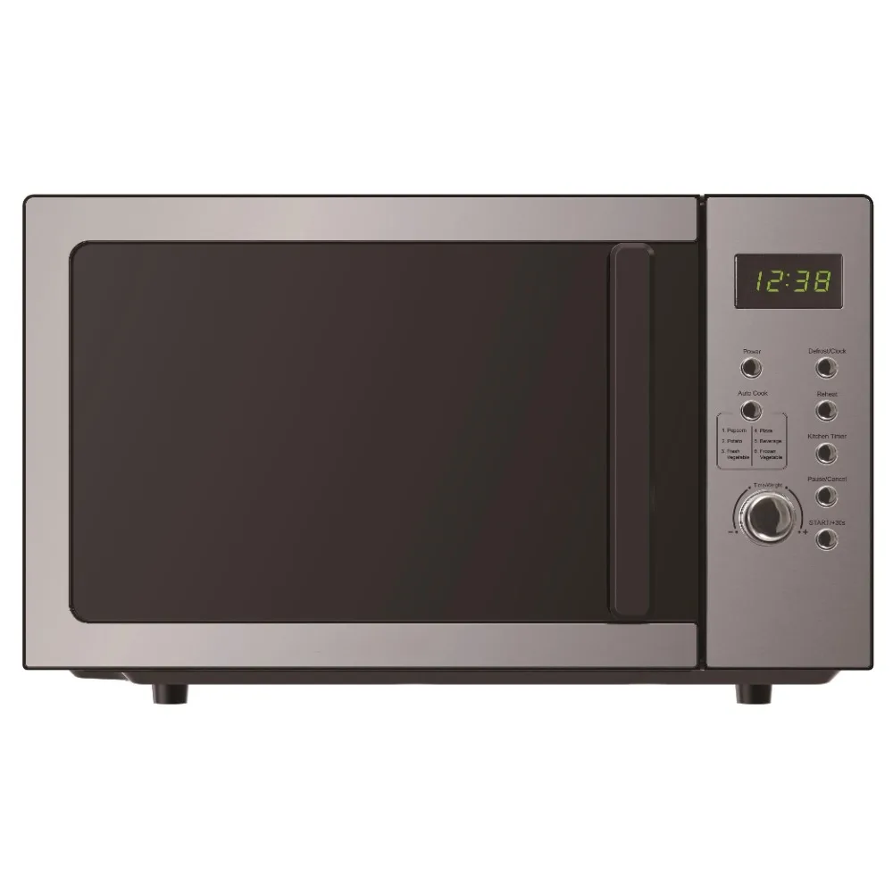 0.9 cubic feet, 900W digital control countertop microwave oven, stainless steel 0.9 cubic feet, 900W digital control countertop microwave oven, stainless steel
