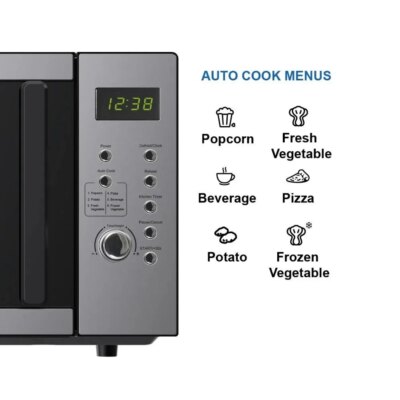 0.9 cubic feet, 900W digital control countertop microwave oven, stainless steel - Image 5