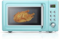 MAT EXPERT 0.7 Cu.ft Compact Microwave Oven, Digital Timing & Child Lock, Small Microwave, Delayed Start Function, 700W (Green)