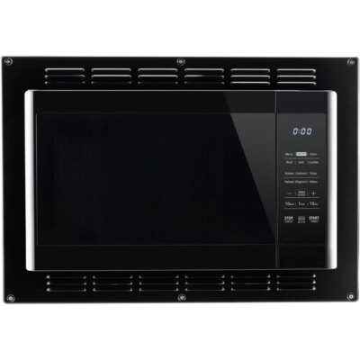 RecPro RV Kitchen Air Fryer & Convection Microwave with Trim Kit | 1.0 Cu. Ft. | 120V | 6 Cooking Modes (Black) - Image 2