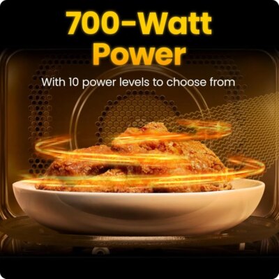 Countertop Microwave Oven 0.7 Cu. Ft., 700 Watts with 10 Power Levels, 6 Cooking Presets with One-Touch Express Cook - Image 5