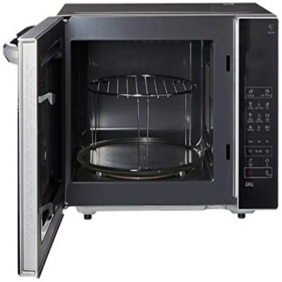 25L Microwave Oven Glass Turntable Child Lock Energy Saving Mode Eco-friendly Residential Use - Image 4