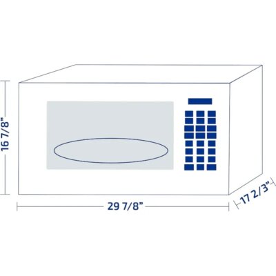 Impecca 1.6 cu. ft. Over-the-Range 30” Microwave Oven 1000 Watts, with Surface Light, 2 Speed Vent System, Touchpad Controls - Image 4