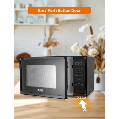 1.1 Cu Ft Microwave with 10 Power Levels, Microwave 1000W with Push Button Door Lock, Countertop Microwave - Image 5