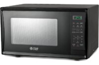 1.1 Cu Ft Microwave with 10 Power Levels, Microwave 1000W with Push Button Door Lock, Countertop Microwave