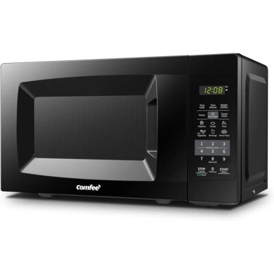 Countertop Microwave Oven 700W with Sound On Off Easy One Touch Buttons Express Cooking Digital Display ECO Mode 0.7 Cu Ft - Image 2