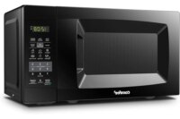 Countertop Microwave Oven 700W with Sound On Off Easy One Touch Buttons Express Cooking Digital Display ECO Mode 0.7 Cu Ft