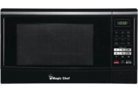 1.6 Cu. Ft. White Countertop Microwave 1100W 3 Auto Defrost Menus One Touch Cooking