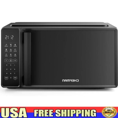 Countertop Microwave Oven 0.7 Cu Ft 700W Digital Controls 10 Power Levels 6 Cooking Presets Mute Function Easy Clean