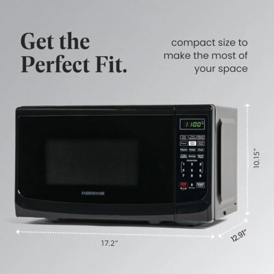 Countertop Microwave 700W Programmable Oven Touch Control 10 Power Levels LED Display Child Lock Perfect Apartments Dorms - Image 5