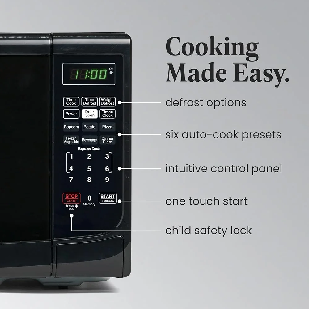Countertop Microwave 700W Programmable Oven Touch Control 10 Power Levels LED Display Child Lock Perfect Apartments Dorms Countertop Microwave 700W Programmable Oven Touch Control 10 Power Levels LED Display Child Lock Perfect Apartments Dorms