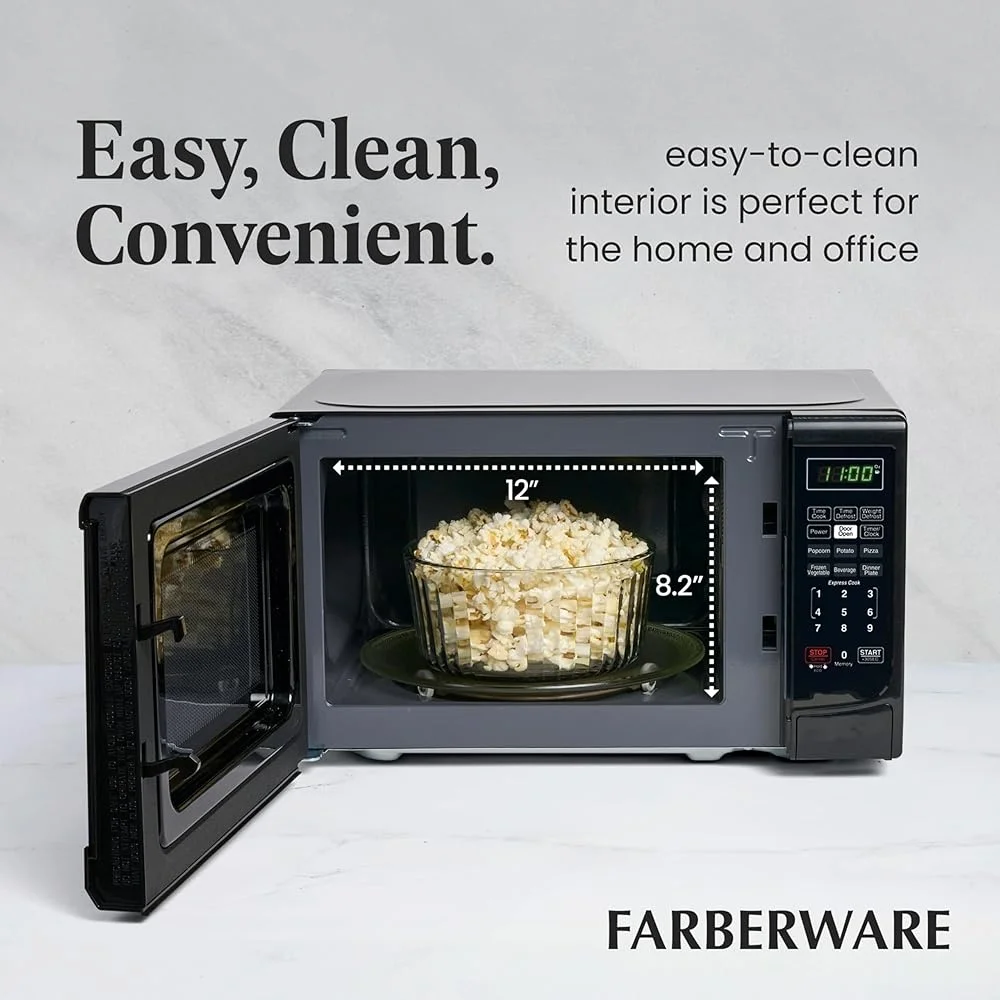 Countertop Microwave 700W Programmable Oven Touch Control 10 Power Levels LED Display Child Lock Perfect Apartments Dorms Countertop Microwave 700W Programmable Oven Touch Control 10 Power Levels LED Display Child Lock Perfect Apartments Dorms