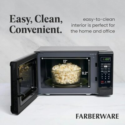 Countertop Microwave 700W Programmable Oven Touch Control 10 Power Levels LED Display Child Lock Perfect Apartments Dorms - Image 6