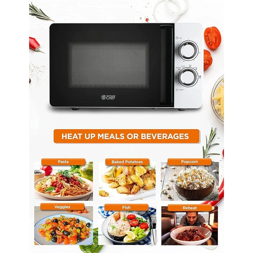Small Countertop Microwave Oven 0.7 Cu Ft Portable Kitchen Appliance 6 Power Levels Mechanical Control Turntable Timer 700 Watts Small Countertop Microwave Oven 0.7 Cu Ft Portable Kitchen Appliance 6 Power Levels Mechanical Control Turntable Timer 700 Watts