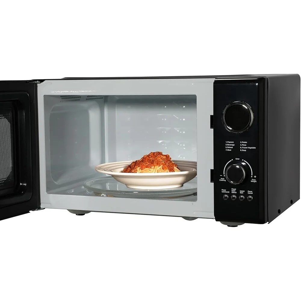 Retro Compact 800W Microwave Oven with 1,000W Grill Function LED Display 5 Power Levels 8 Auto Menus Glass Door Countertop Retro Compact 800W Microwave Oven with 1,000W Grill Function LED Display 5 Power Levels 8 Auto Menus Glass Door Countertop