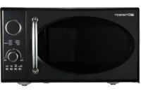 Retro Compact 800W Microwave Oven with 1,000W Grill Function LED Display 5 Power Levels 8 Auto Menus Glass Door Countertop