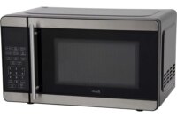 700W Compact Microwave Oven 0.7 Cu Ft 6 Pre Cooking Settings Speed Defrost Electronic Control Glass Turntable Easy Use