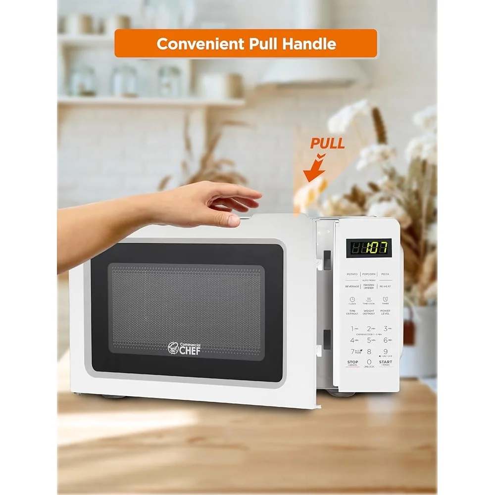 Compact 700W Microwave Oven 0.7 Cu Ft 10 Power Settings Quick Cook Kitchen Countertop Appliance Compact 700W Microwave Oven 0.7 Cu Ft 10 Power Settings Quick Cook Kitchen Countertop Appliance