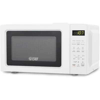 Compact 700W Microwave Oven 0.7 Cu Ft 10 Power Settings Quick Cook Kitchen Countertop Appliance - Image 2