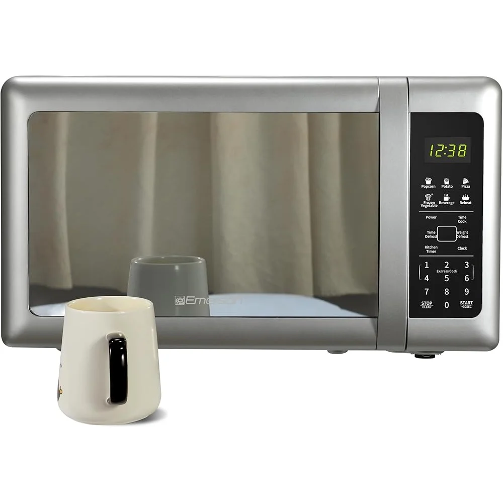 Compact Countertop Microwave Oven 700W 10 Power Levels 6 Auto Menus LED Display Child Safety Glass Turntable Cooking Reheating Compact Countertop Microwave Oven 700W 10 Power Levels 6 Auto Menus LED Display Child Safety Glass Turntable Cooking Reheating