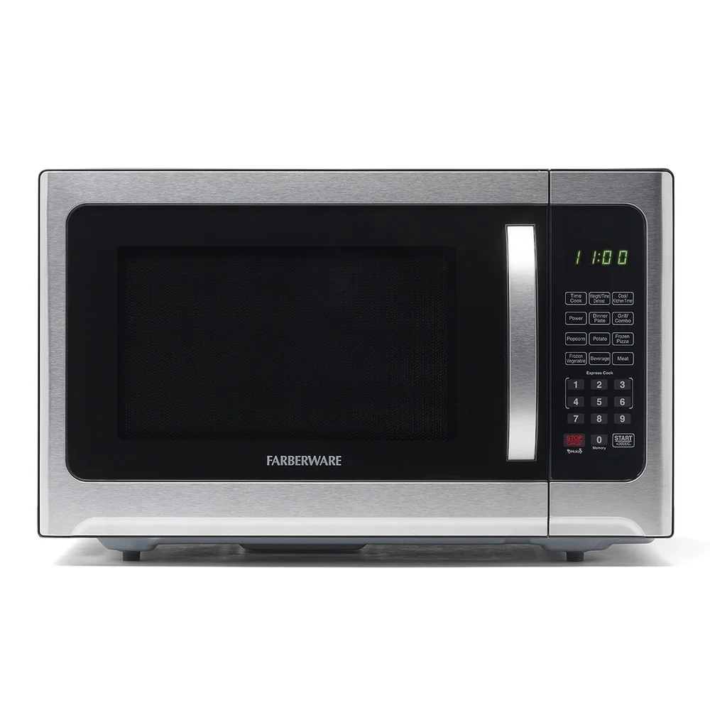 Smart Sensor Microwave Oven 1100W Countertop with Child Lock LED Display Timer One Touch Cooking Programs Easy Clean Stainless Smart Sensor Microwave Oven 1100W Countertop with Child Lock LED Display Timer One Touch Cooking Programs Easy Clean Stainless