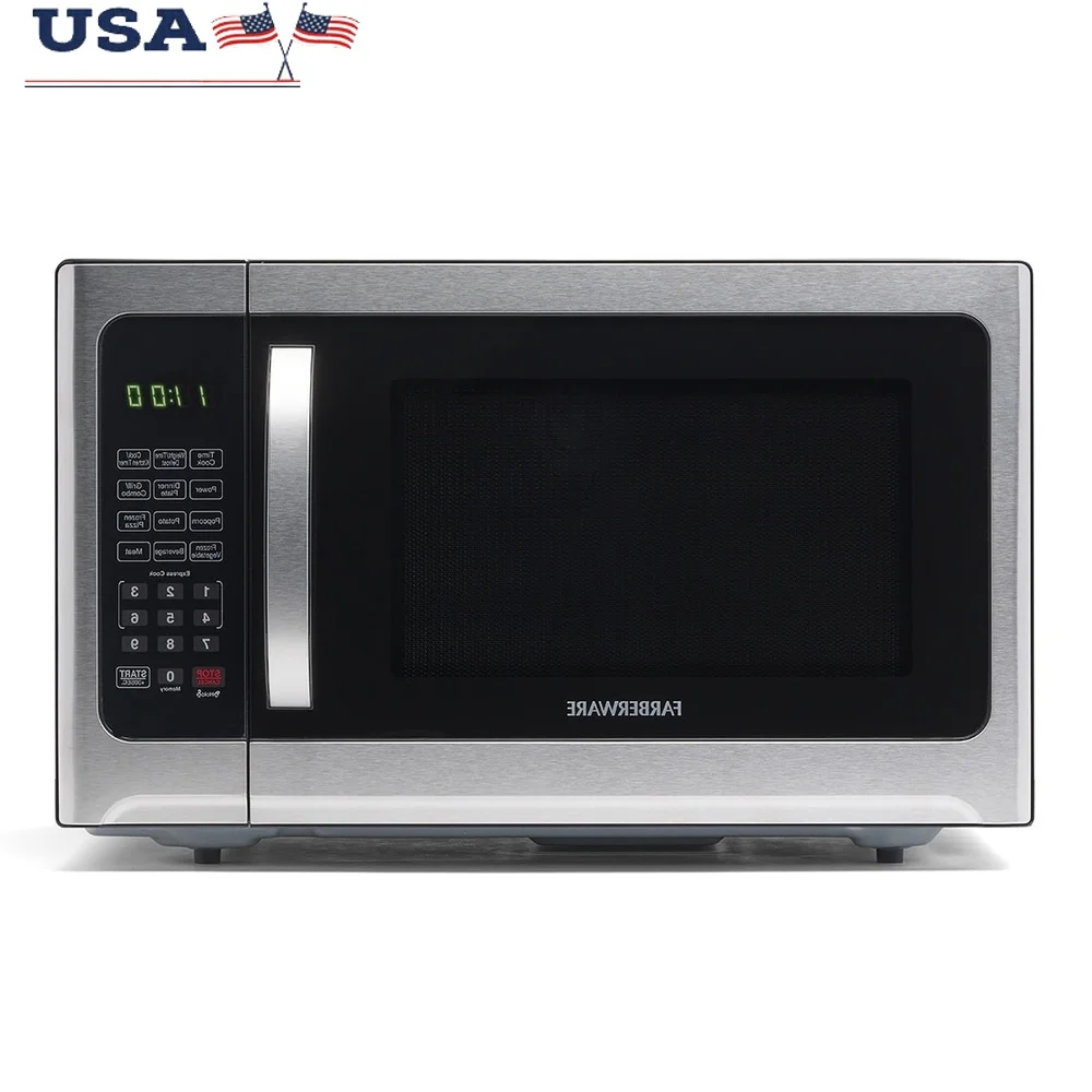 Smart Sensor Microwave Oven 1100W Countertop with Child Lock LED Display Timer One Touch Cooking Programs Easy Clean Stainless Smart Sensor Microwave Oven 1100W Countertop with Child Lock LED Display Timer One Touch Cooking Programs Easy Clean Stainless