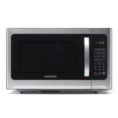 Smart Sensor Microwave Oven 1100W Countertop with Child Lock LED Display Timer One Touch Cooking Programs Easy Clean Stainless - Image 2