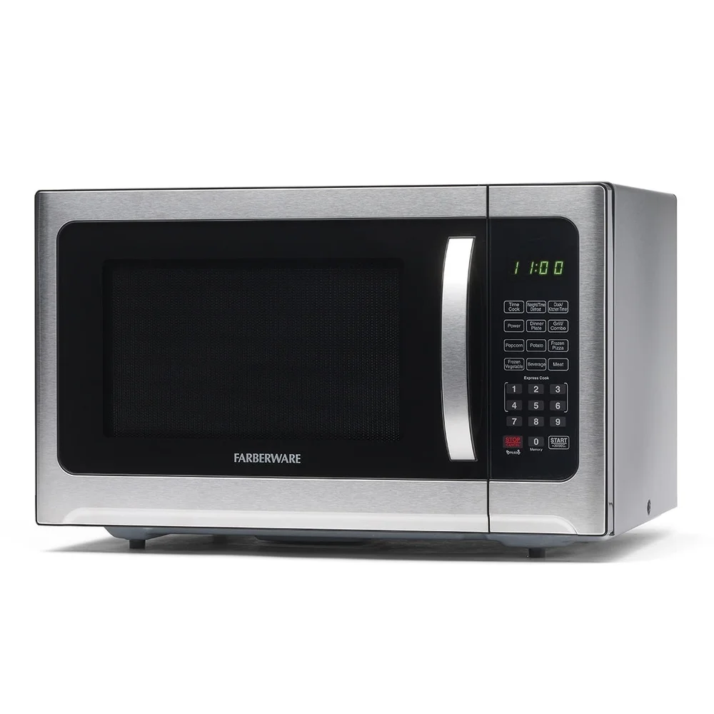 Smart Sensor Microwave Oven 1100W Countertop with Child Lock LED Display Timer One Touch Cooking Programs Easy Clean Stainless Smart Sensor Microwave Oven 1100W Countertop with Child Lock LED Display Timer One Touch Cooking Programs Easy Clean Stainless