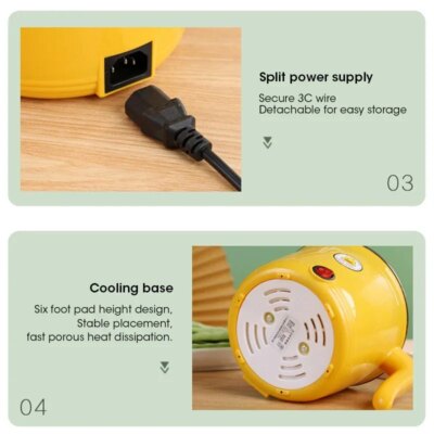 1.8l Multifunctional Cooker Hot Pot Multifunctional Student Dormitory Electric Electric Cooking Noodles Home Pot Stainless Steel - Image 6