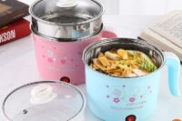Multifunction Electric Cooker Hot Pot 1-2 People Heating Pan Multi Ramen Pot Machine Mini Rice Cook Kitchen Appliance Korea 220V
