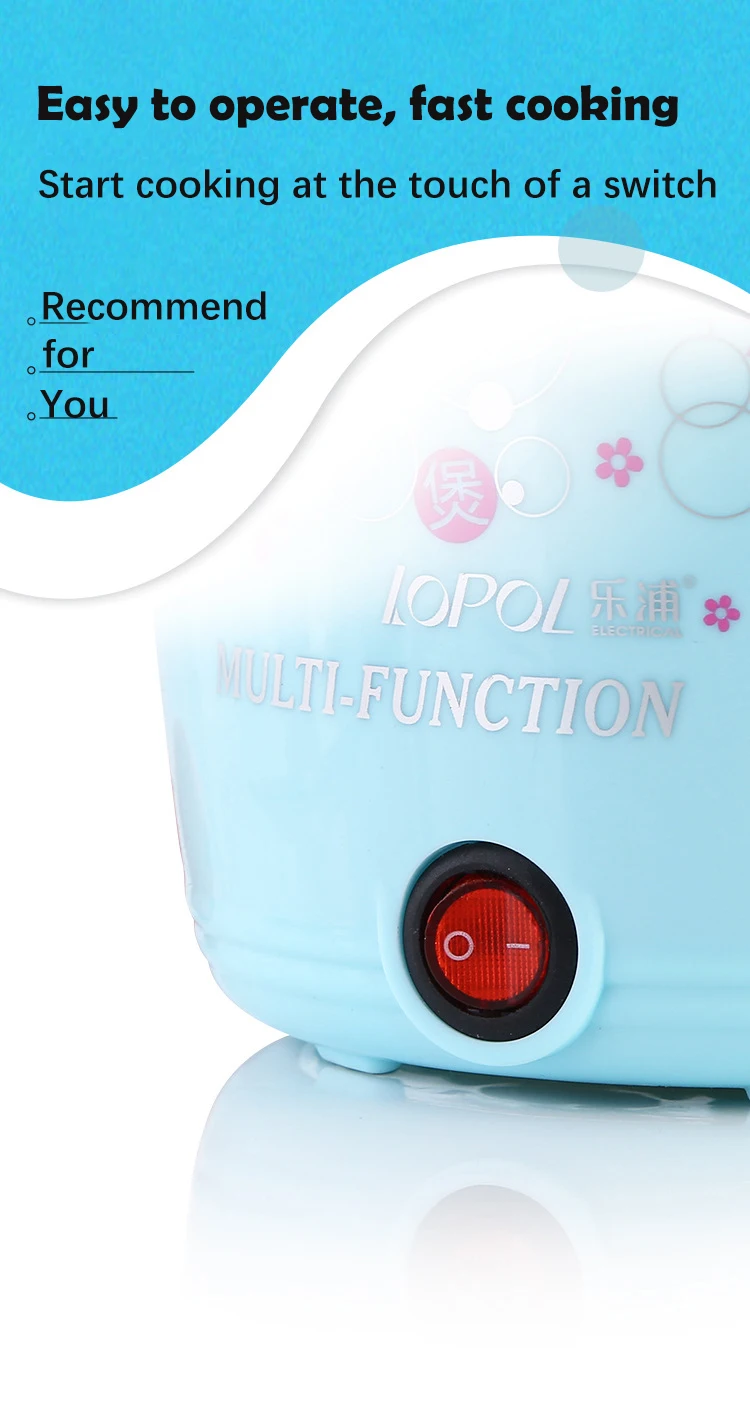 Multifunction Electric Cooker Hot Pot 1-2 People Heating Pan Multi Ramen Pot Machine Mini Rice Cook Kitchen Appliance Korea 220V