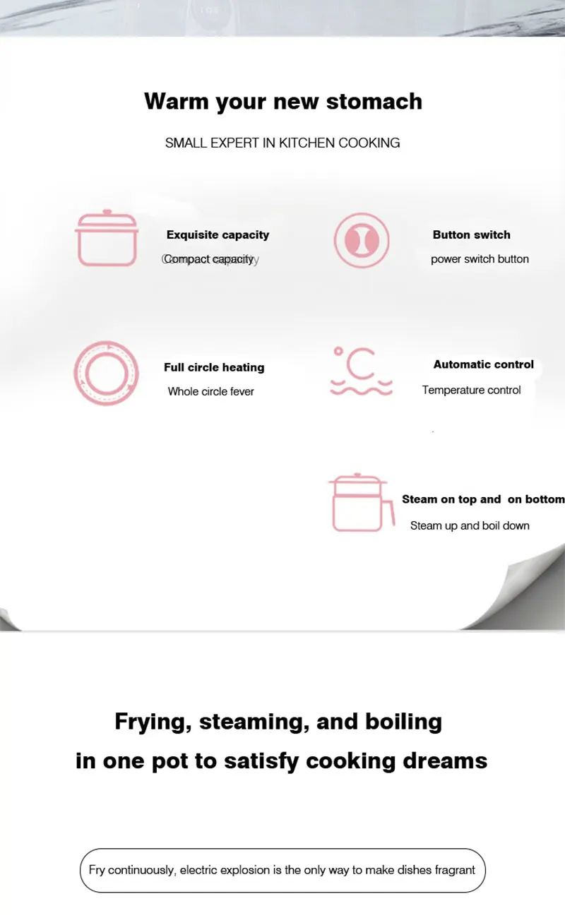 1.8L Multifunctional Electric Rice Cooker Mini Non-stick Cookware Multicooker for Home and Kitchen Appliances Pan Pots Offers 1.8L Multifunctional Electric Rice Cooker Mini Non-stick Cookware Multicooker for Home and Kitchen Appliances Pan Pots Offers