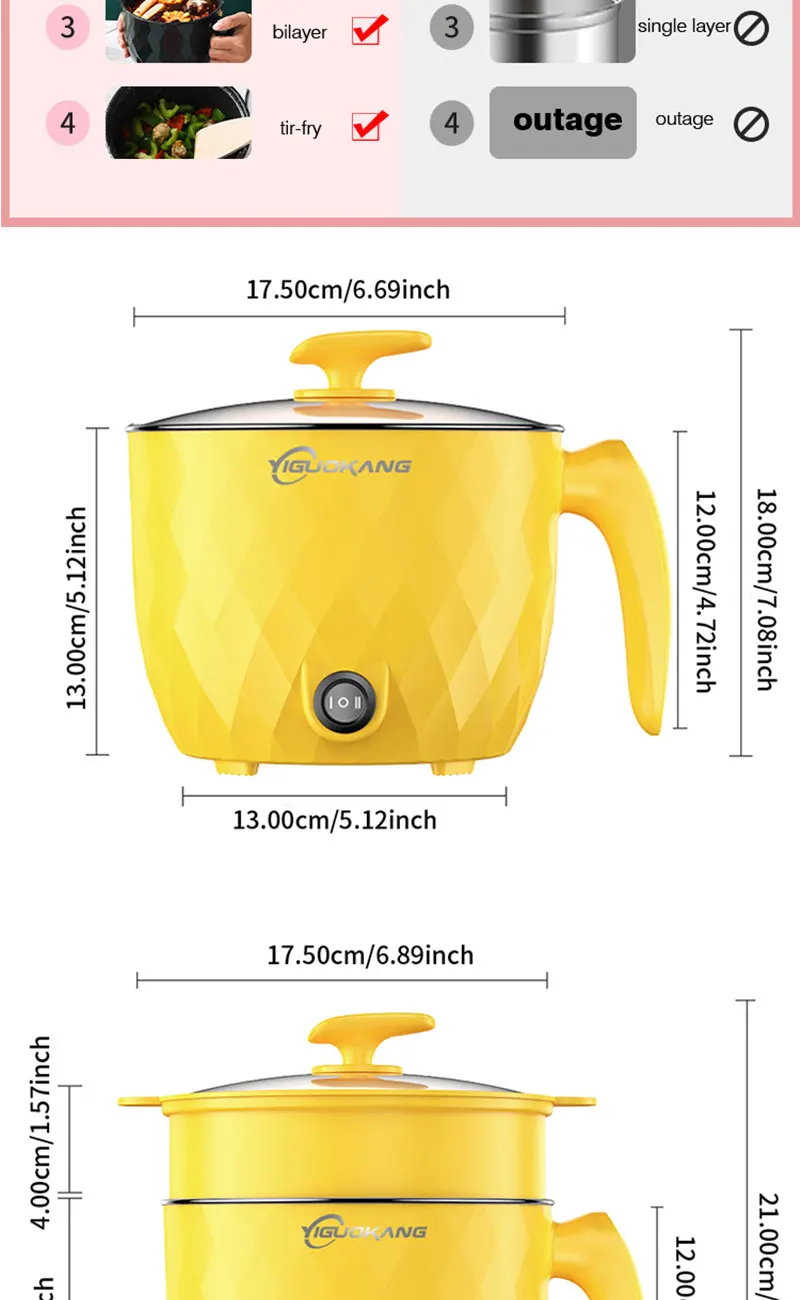 1.8L Multifunctional Electric Rice Cooker Mini Non-stick Cookware Multicooker for Home and Kitchen Appliances Pan Pots Offers 1.8L Multifunctional Electric Rice Cooker Mini Non-stick Cookware Multicooker for Home and Kitchen Appliances Pan Pots Offers