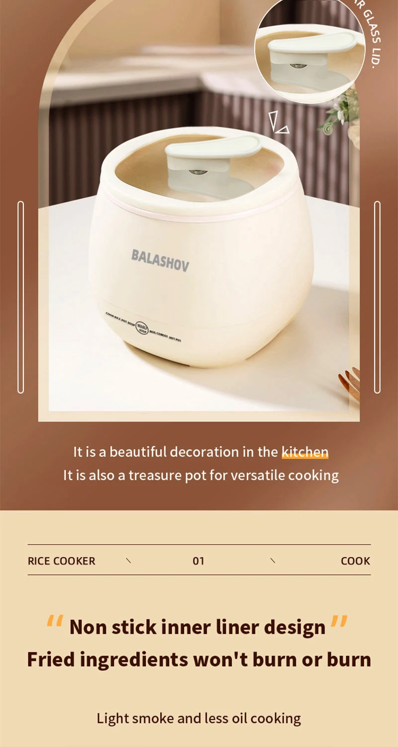 Electric Multi Rice Cooker Multifunctional Stew Pan Non-stick Cookware for Kitchen Offer Multicooker Hot Pot Home Appliance 220V