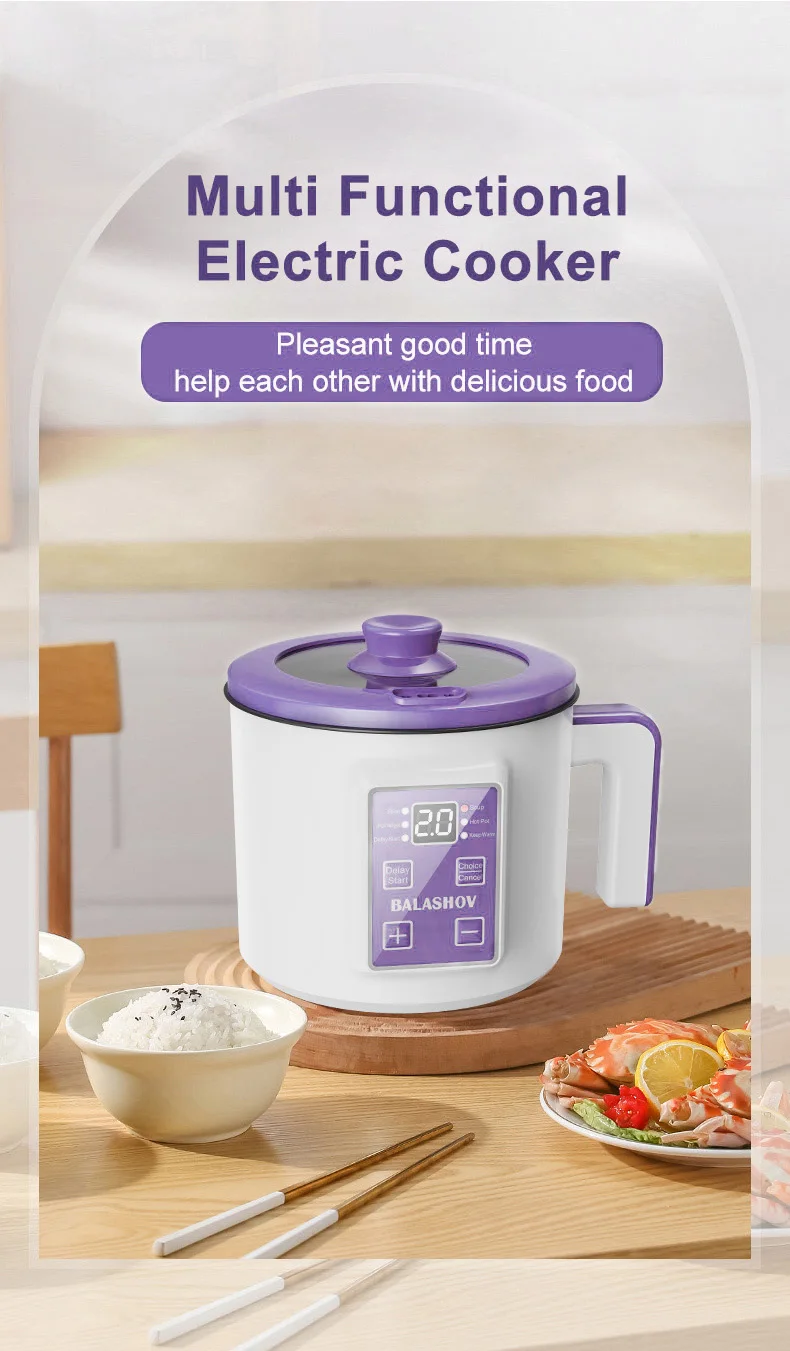 220V Smart Electric Rice Cooker Household Multicooker Steamer Double Layer Rice Cooker Auto Rice Cooker Appliances for Kitchen