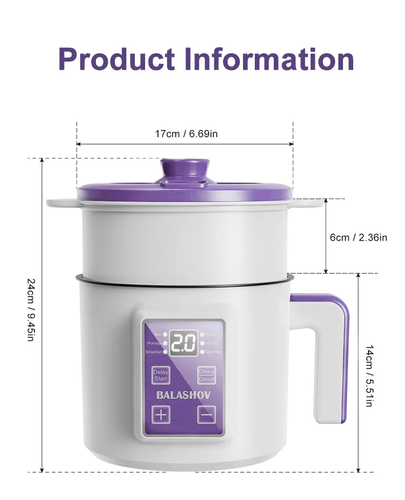 220V Smart Electric Rice Cooker Household Multicooker Steamer Double Layer Rice Cooker Auto Rice Cooker Appliances for Kitchen