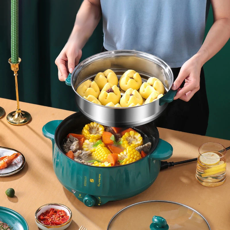 Electric MultiCooker Multifunctional Rice Cooker Frying Pan Non-stick Cookware Multi Soup Hotpot for Kitchen 1.7L/2.7L/3.2L