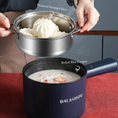 220V Multifunction Cooker Household Single/Double Layer Hot Pot Electric Rice Cooker Student Dormitory Mini Non-stick Pan Pots - Image 2