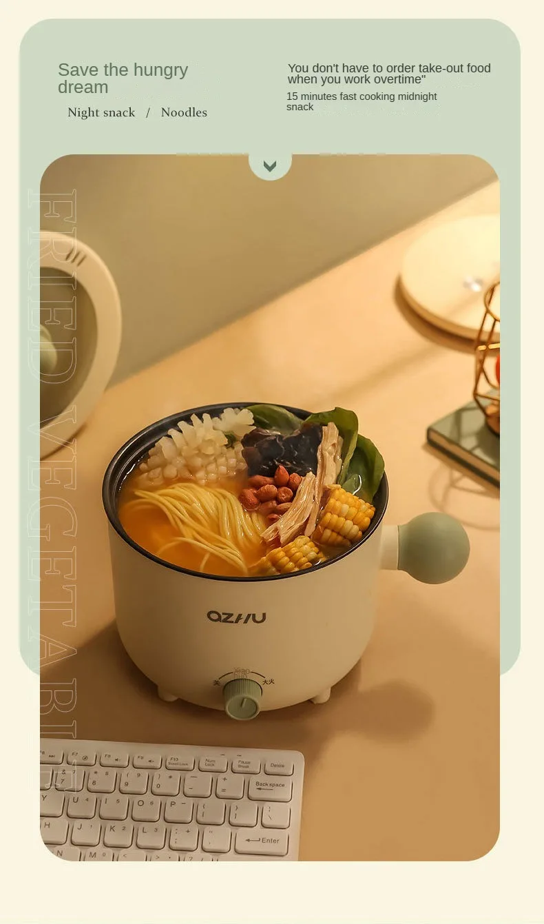 Electric Rice Pot Multicooker Hotpot Stew Heating Pan Noodles Eggs Soup Steamer Rice Cookers Cooking Pot for Home