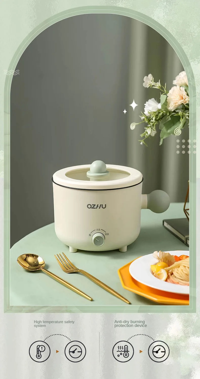 Electric Rice Pot Multicooker Hotpot Stew Heating Pan Noodles Eggs Soup Steamer Rice Cookers Cooking Pot for Home
