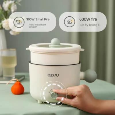 Electric Rice Pot Multicooker Hotpot Stew Heating Pan Noodles Eggs Soup Steamer Rice Cookers Cooking Pot for Home - Image 3