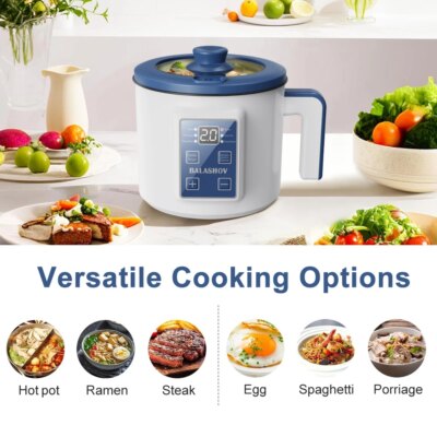 220V Electric Rice Cooker Double Layer Multi Cooker Non-Stick Smart Single MultiCooker Steamed Rice Pot For Home EU Plug - Image 3